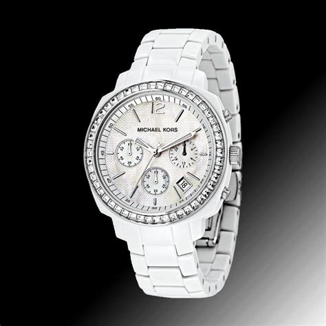 michael kors white diamond watch|michael kors diamond watch women's.